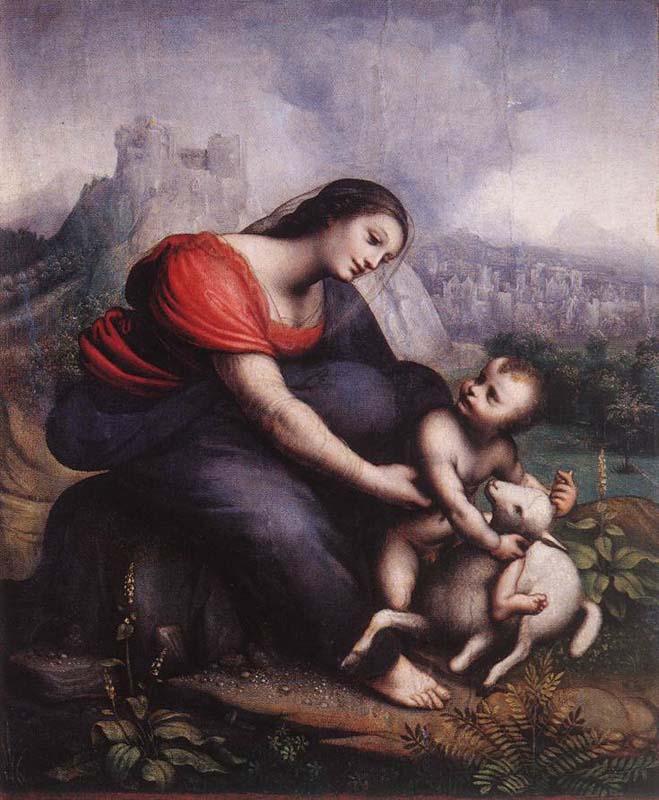  Madonna and Child with the Lamb of God